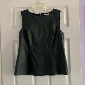 Cabi faux leather top